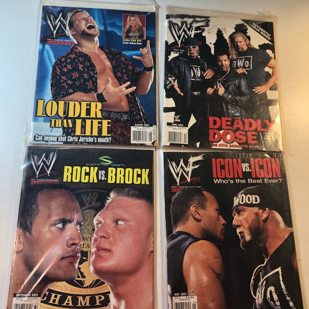 4-Pack WWE Magazine Set